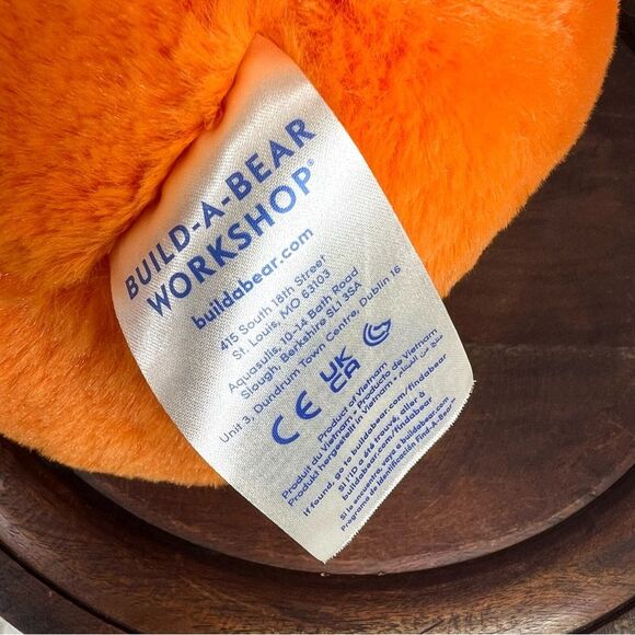 Build a Bear Glow in the Dark Halloween Orange Pumpkin Bear Toy Plush - Picture 6 of 8